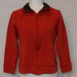 Statements Petite Quilted Orange Blazer Jacket